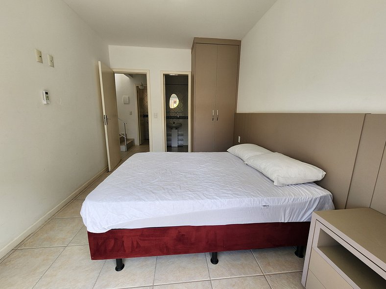 Triplex Vista Praia 4 Ilhas, 6p, Hidromassagem